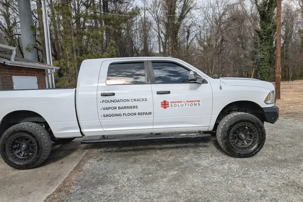 Basement & Foundation Solutions Ram truck lettering